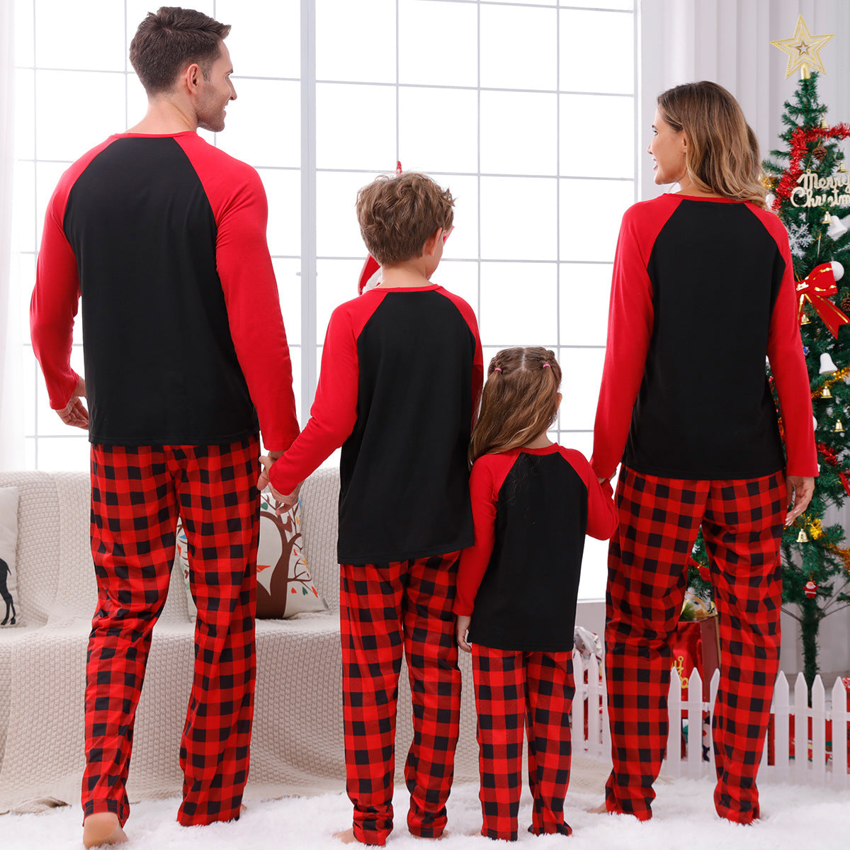 🎄 Early Christmas Pre-Sale - 50% Off -Christmas Elements Print Family Pajama Sets-unitmotor™