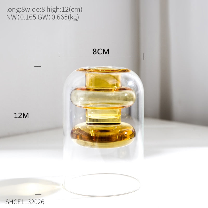 transparent glass vase-unitmotor™