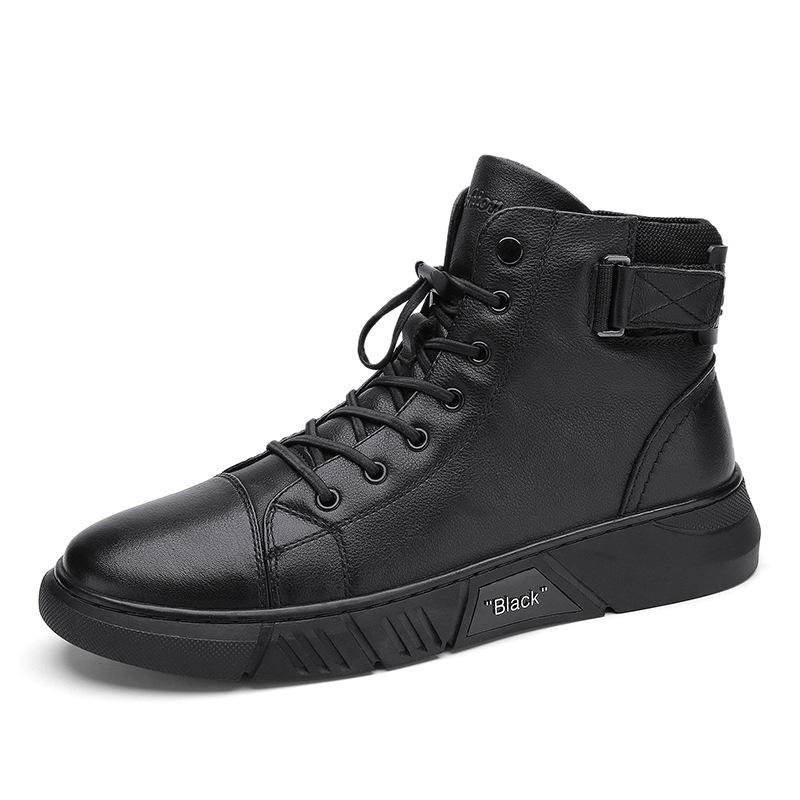 Italian High-top Lace Up Martin Leather Boots-unitmotor™