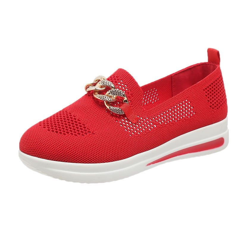 Women's Woven Breathable Wedge Sneakers-unitmotor™