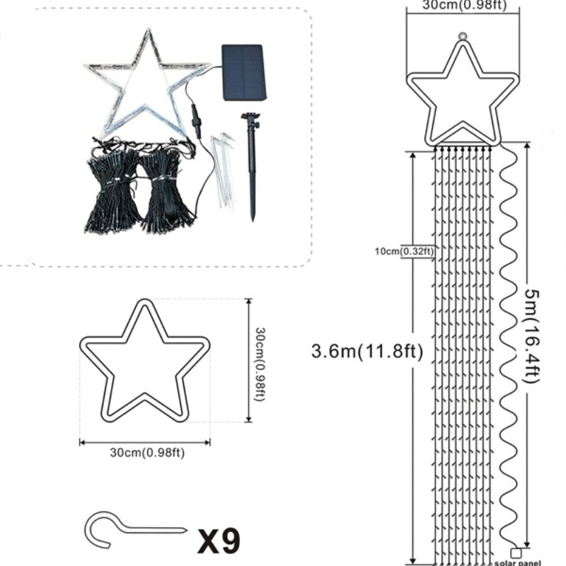 unitmotor™-SOLAR OUTDOOR CHRISTMAS DECORATIONS LIGHTS