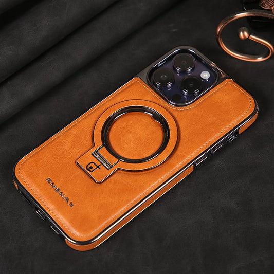 Luxury Leather Invisible Stand iPhone Case-unitmotor™