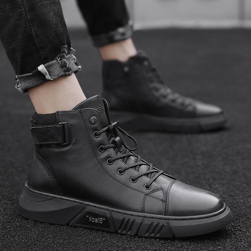 Italian High-top Lace Up Martin Leather Boots-unitmotor™