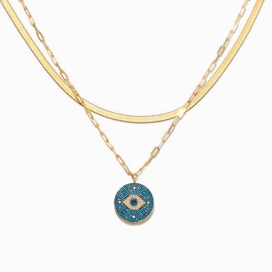 Blue Evil Eye Necklace-unitmotor™