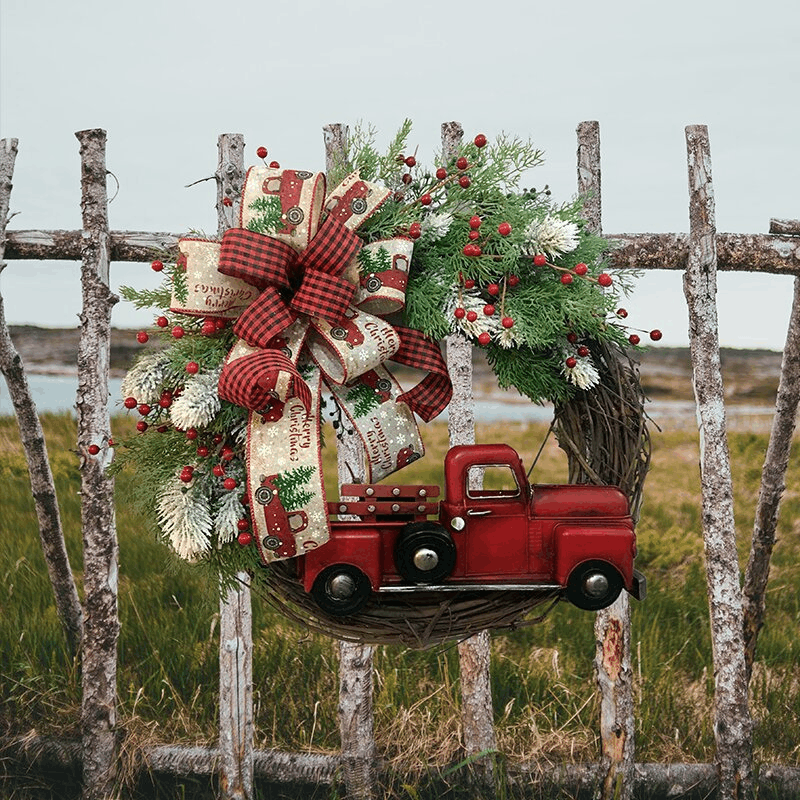 💥50% Off💥Red Truck Christmas Wreath-unitmotor™