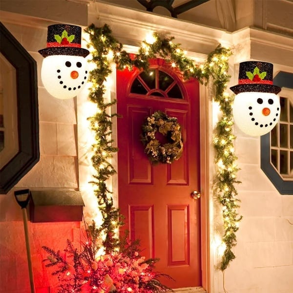 Snowman Porch Light Covers-unitmotor™