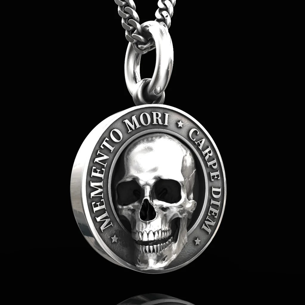 🍀 MEMENTO MORI SKULL PENDANT-unitmotor™