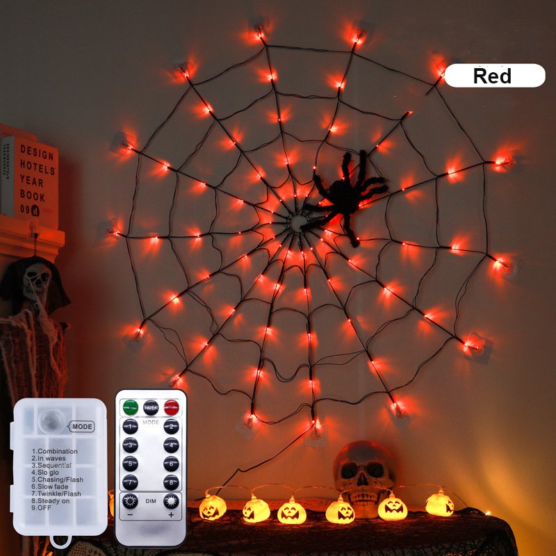 unitmotor™-Creative 3D spider light illumination LED,remote control multi-color spider web