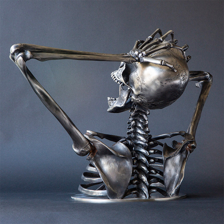 unitmotor™-Break the Rules Madness Skeleton Bust Sculpture