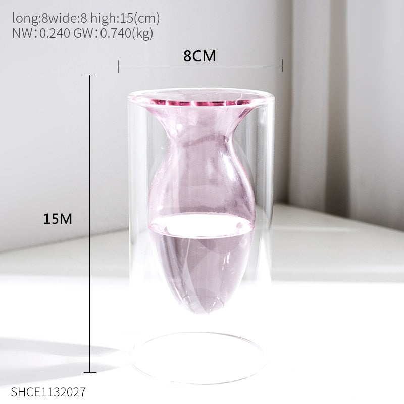 transparent glass vase-unitmotor™