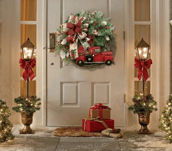 💥50% Off💥Red Truck Christmas Wreath-unitmotor™