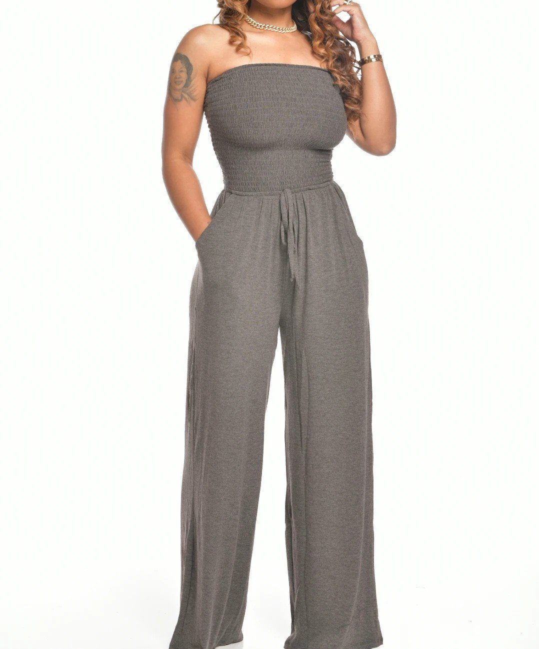 (🎁2024 New Year Hot Sale🎁)❤️Newest Strapless Waist Jumpsuit❤️-unitmotor™