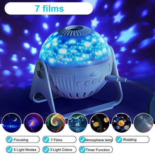 🌙7 In 1 Star Galaxy Projector🌌-unitmotor™