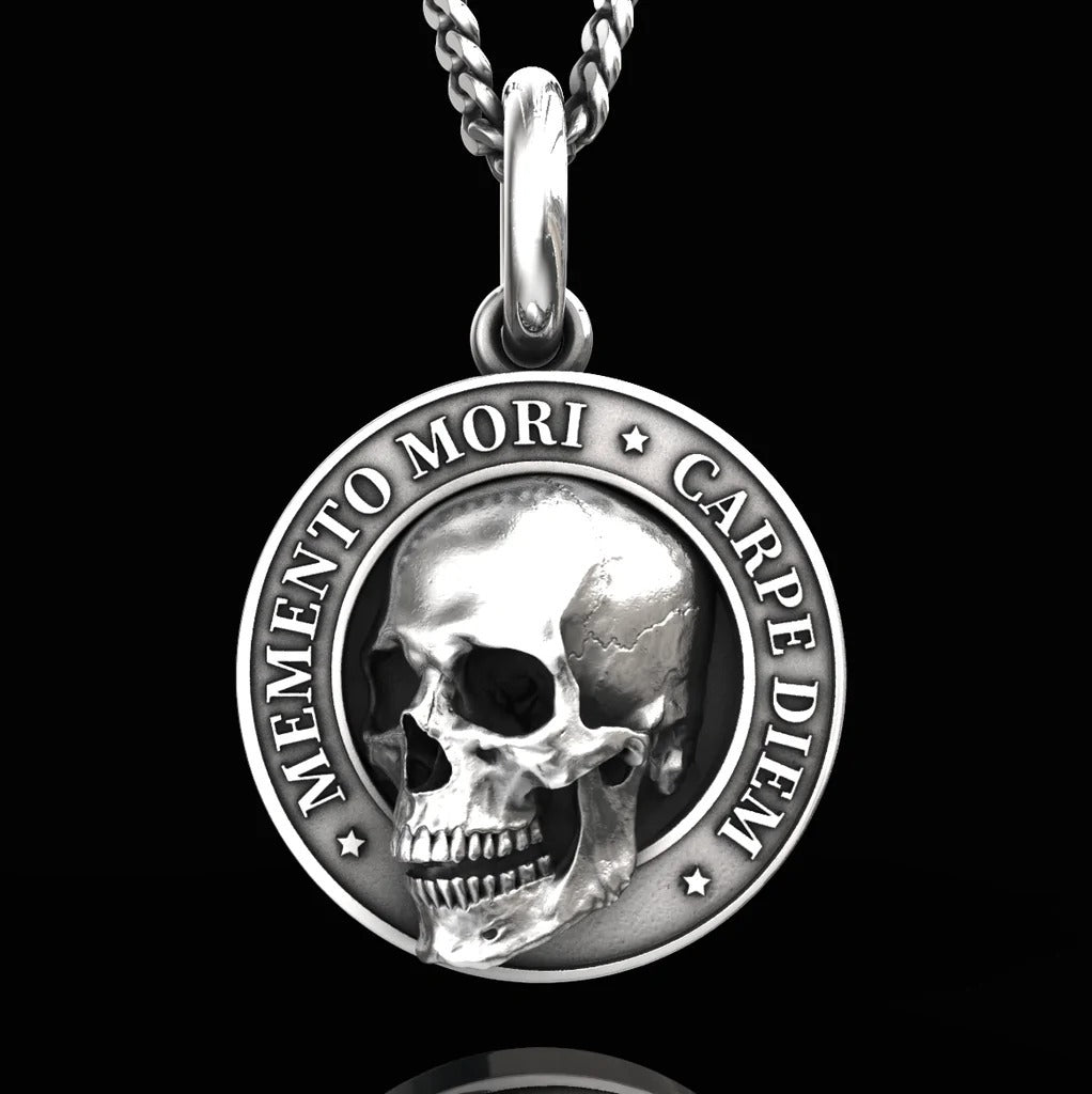 🍀 MEMENTO MORI SKULL PENDANT-unitmotor™