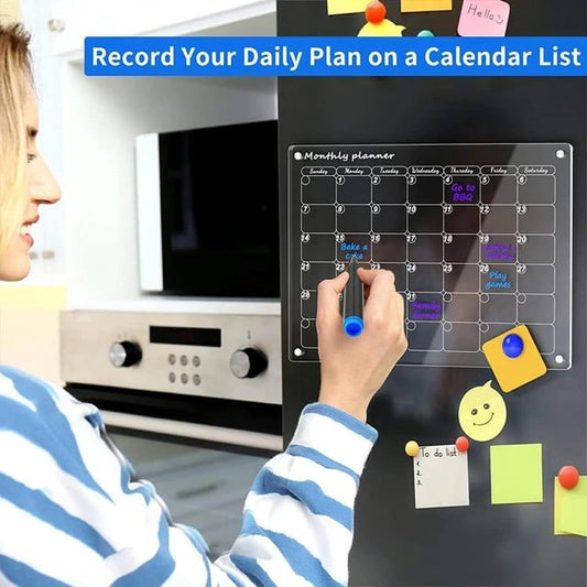 📆Magnetic Schedule Planner For Fridge[Permanently reusable]-unitmotor™