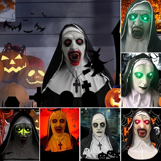 👻49%OFF🎃Urdreamlife — Halloween Nun Scary Mask-unitmotor™