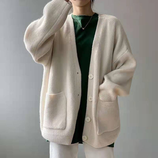 Slouchy Knitted Cardigan with Pockets (Buy 2 free shipping)-unitmotor™