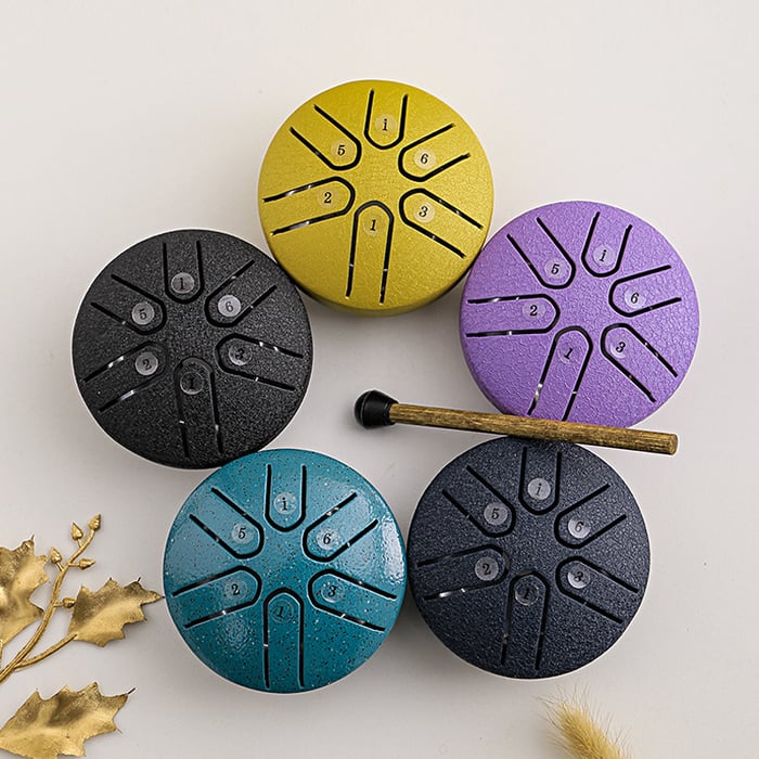 🎁 Early Christmas Sale - 49% OFF 🎵 Buddha Stones Mini Steel Tongue Drum Kit (3 Inch)-unitmotor™