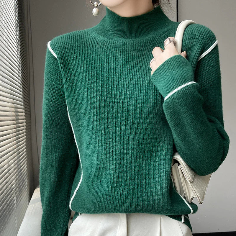 Elegant simple turtleneck sweater-unitmotor™