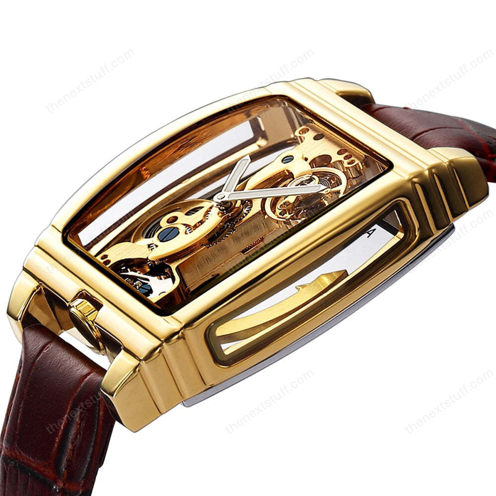 Transparent Automatic Mechanical Steampunk Skull Luxury Gear Watch-unitmotor™