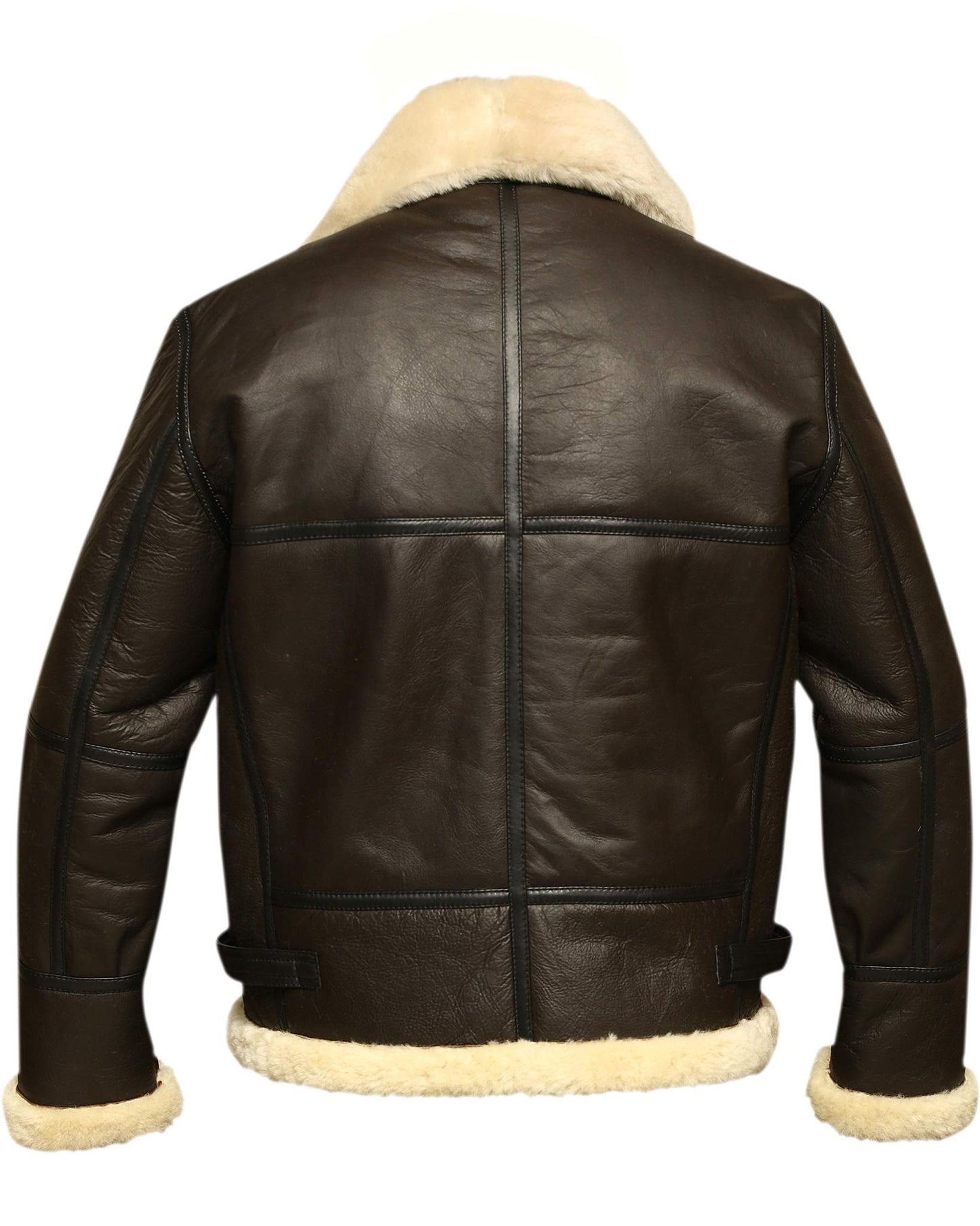 Aviator Bomber Jacket B3 Real Shearling Sheepskin Leather-unitmotor™