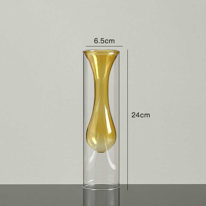 transparent glass vase-unitmotor™