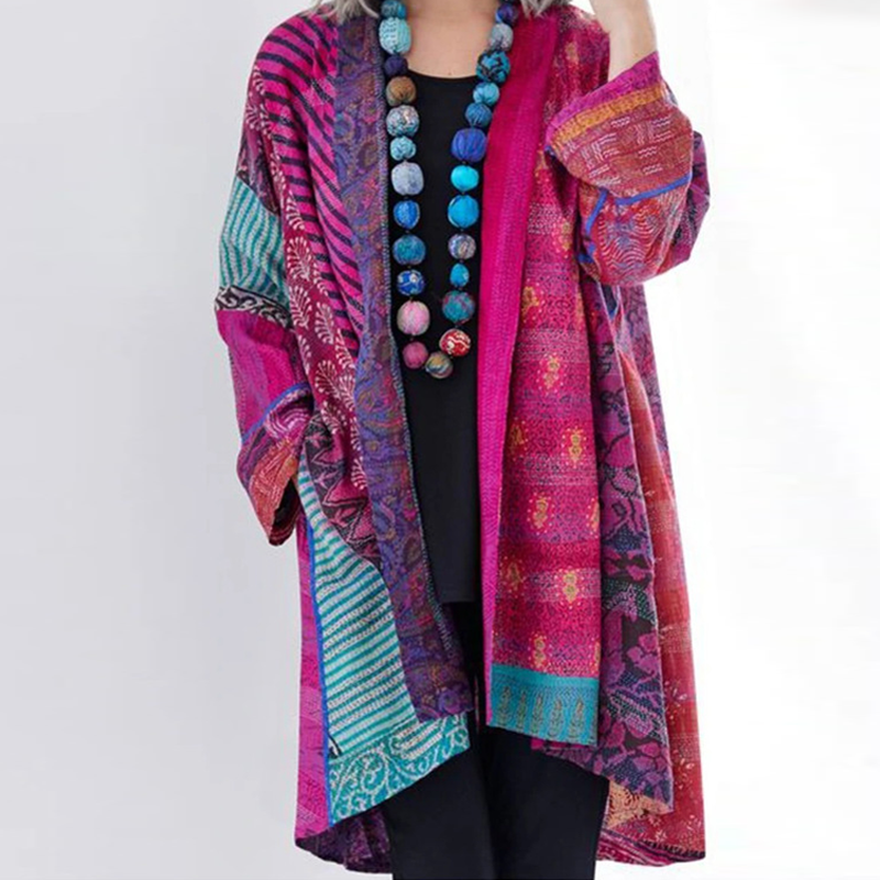 unitmotor™-Loose Long-sleeve Printed Coat