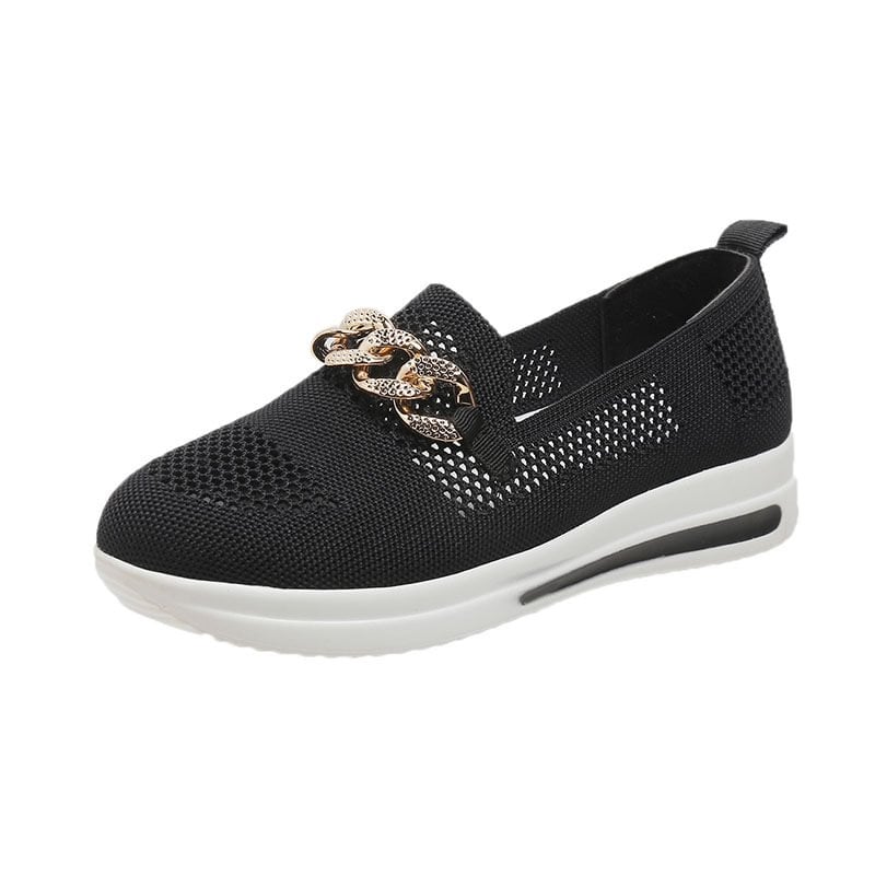 Women's Woven Breathable Wedge Sneakers-unitmotor™