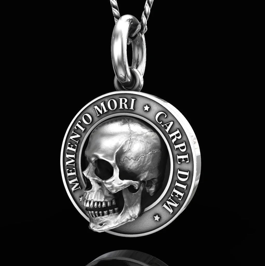 🍀 MEMENTO MORI SKULL PENDANT-unitmotor™