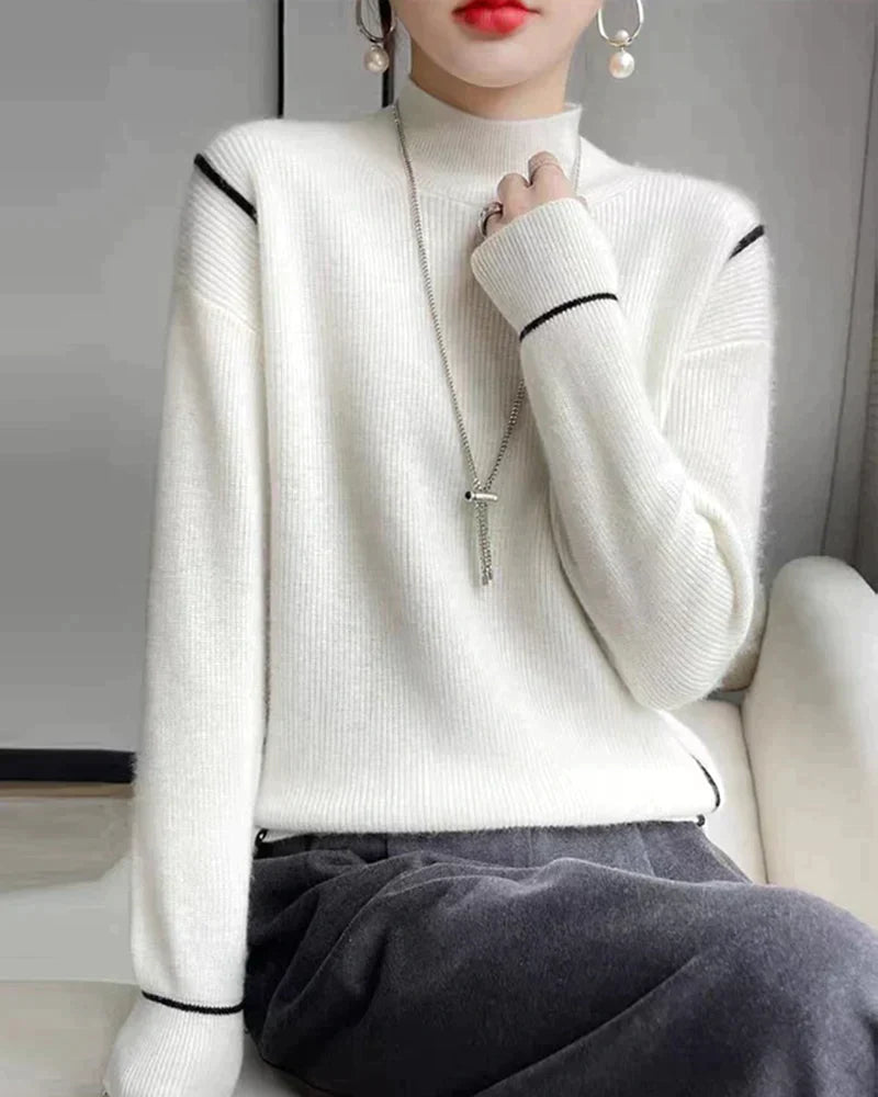 Elegant simple turtleneck sweater-unitmotor™