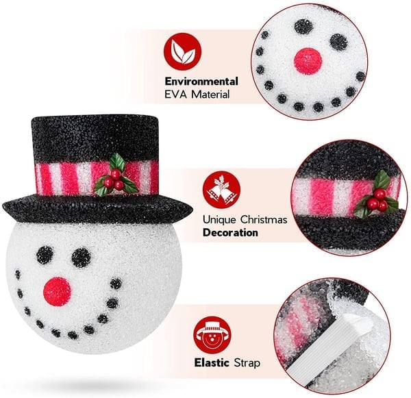 Snowman Porch Light Covers-unitmotor™