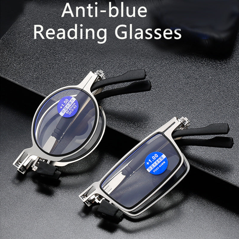 🔥2023 Hot Sell 🔥Ultra Light Titanium Material Screwless Foldable Reading Glasses-unitmotor™