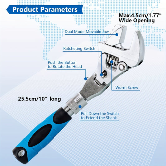 🔥HOT SALE 49% OFF -Multifunctional Retractable Wrench-unitmotor™