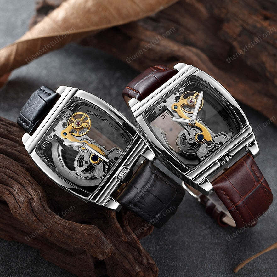 Transparent Automatic Mechanical Steampunk Skull Luxury Gear Watch-unitmotor™