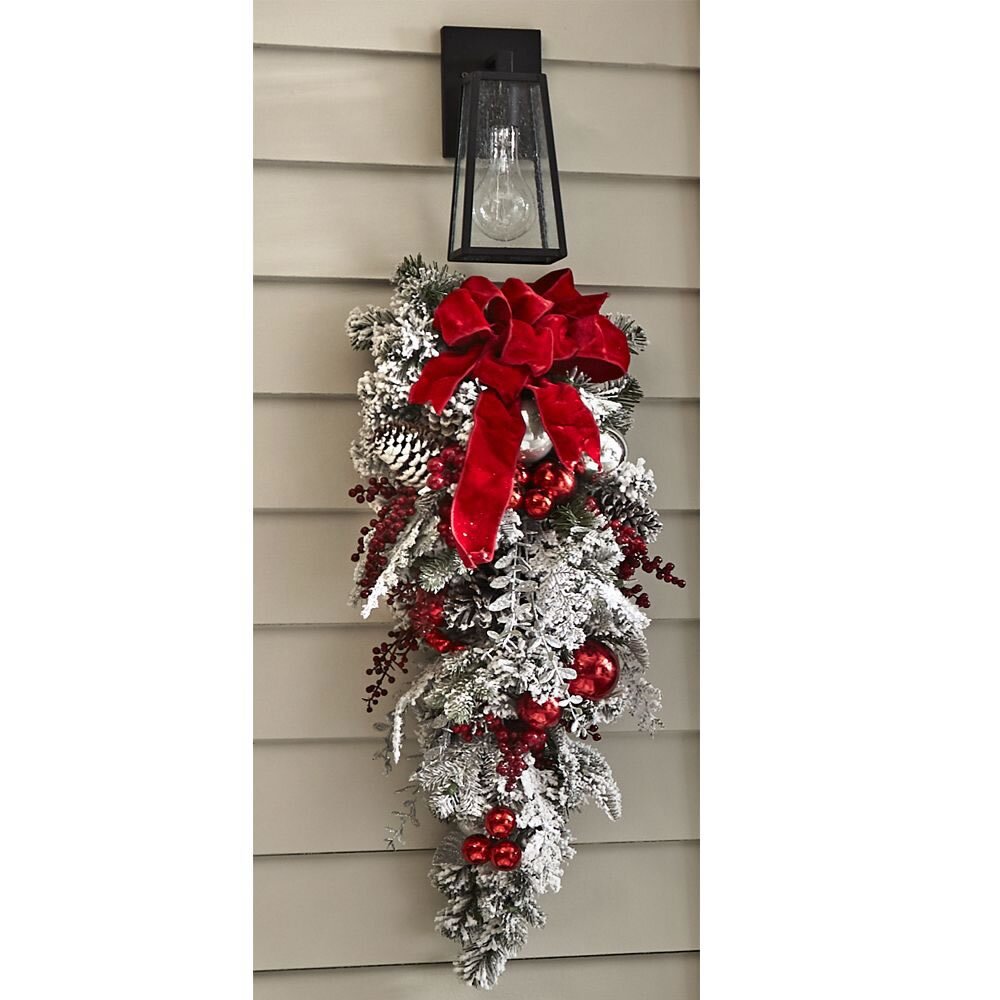 🎄The Cordless Prelit Red And White Holiday Trim-unitmotor™