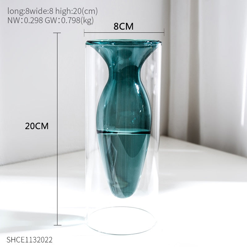 transparent glass vase-unitmotor™