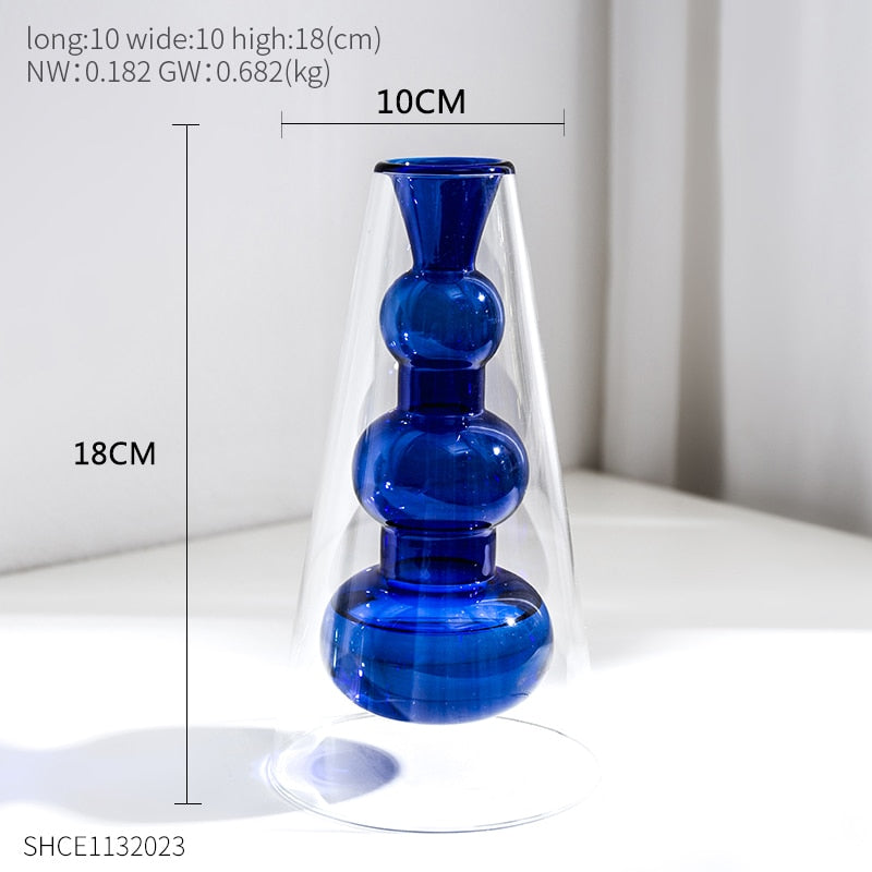 transparent glass vase-unitmotor™