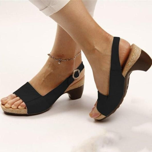 Comfortable Elegant Low Chunky Heel Shoes-unitmotor™