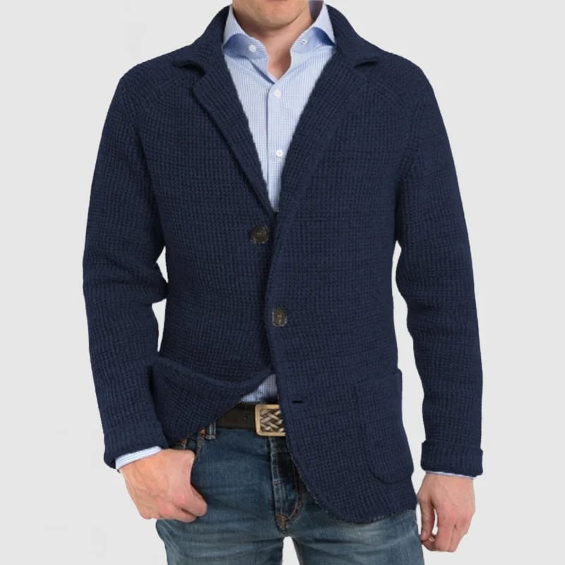 Men's Elegant Lapel Pocket Long Sleeve Jacket-unitmotor™