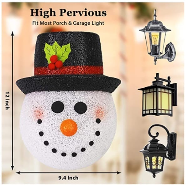 Snowman Porch Light Covers-unitmotor™