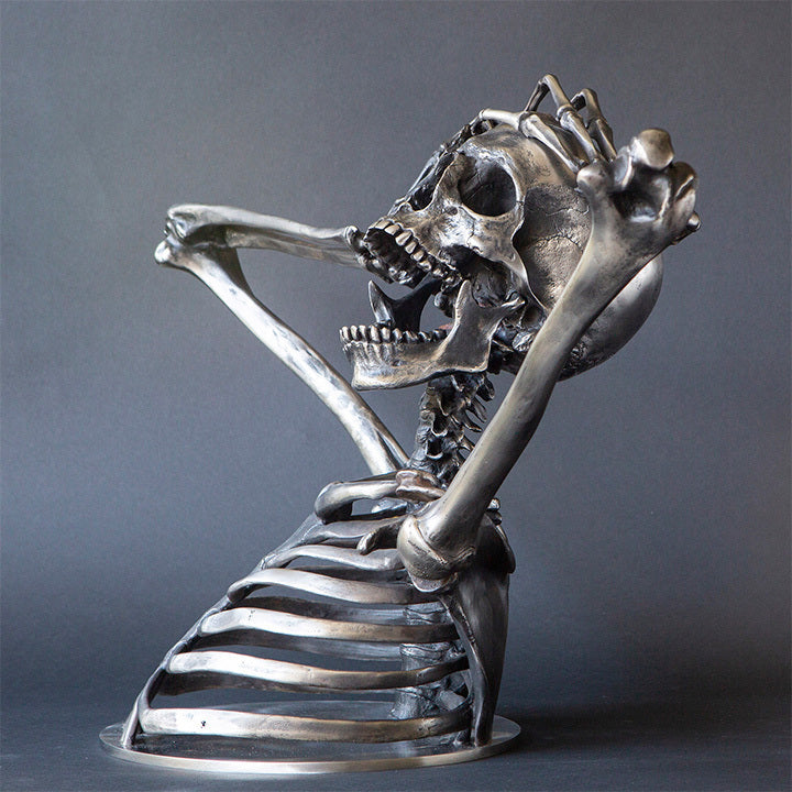 unitmotor™-Break the Rules Madness Skeleton Bust Sculpture