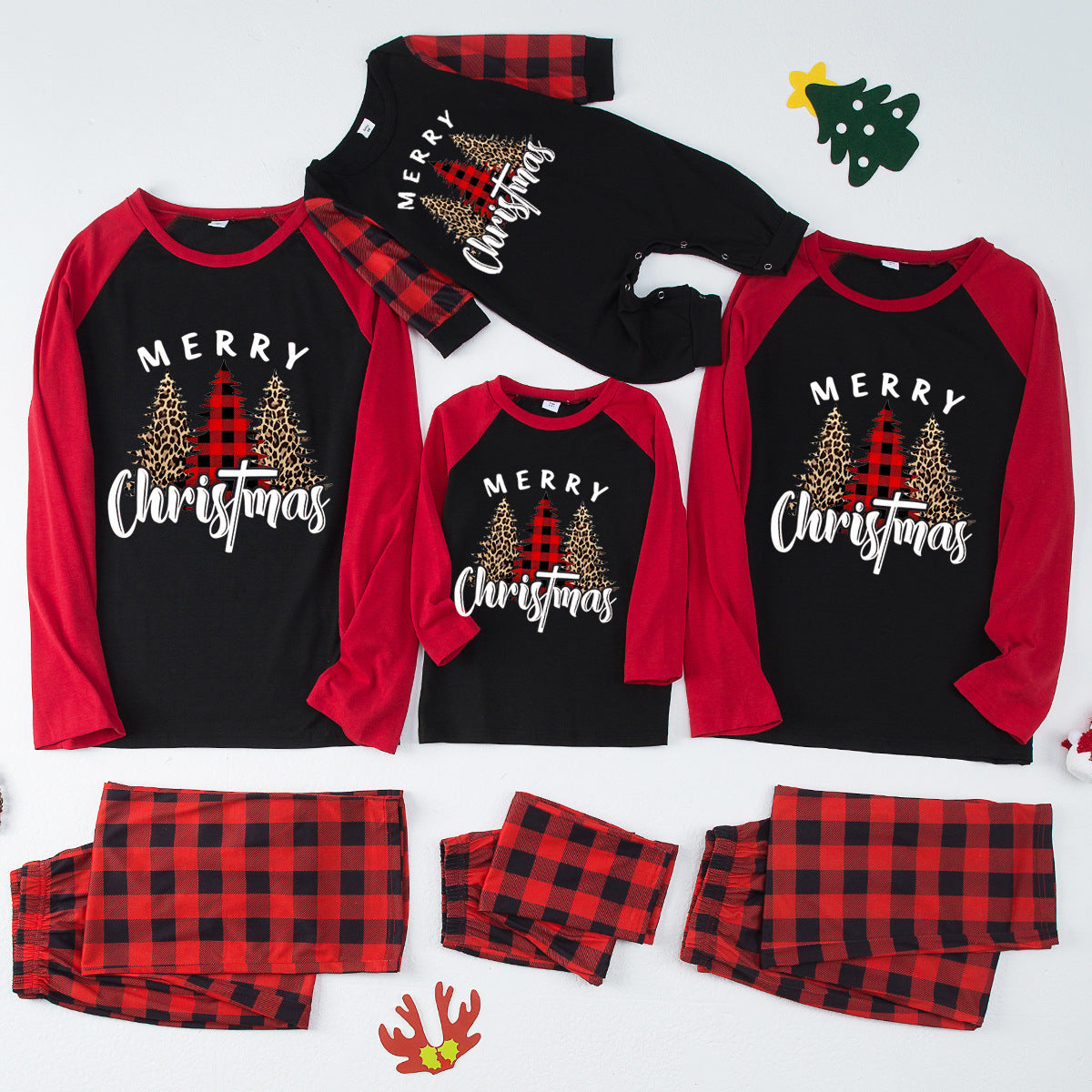 🎄 Early Christmas Pre-Sale - 50% Off -Christmas Elements Print Family Pajama Sets-unitmotor™