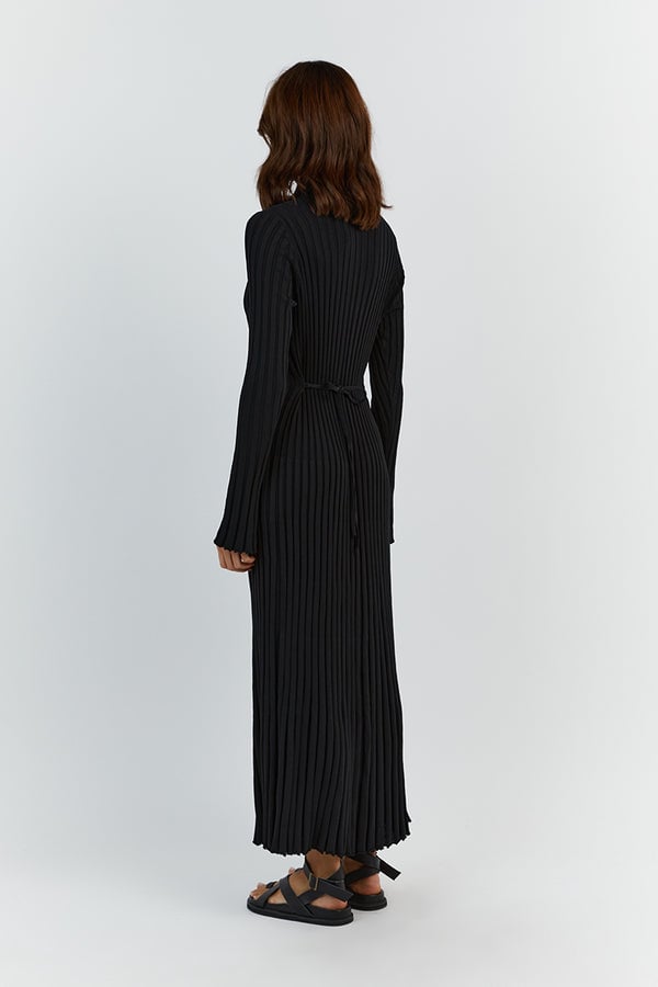 Long Sleeved Knit Midi Dress-unitmotor™