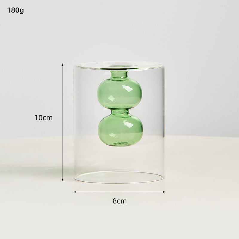 transparent glass vase-unitmotor™