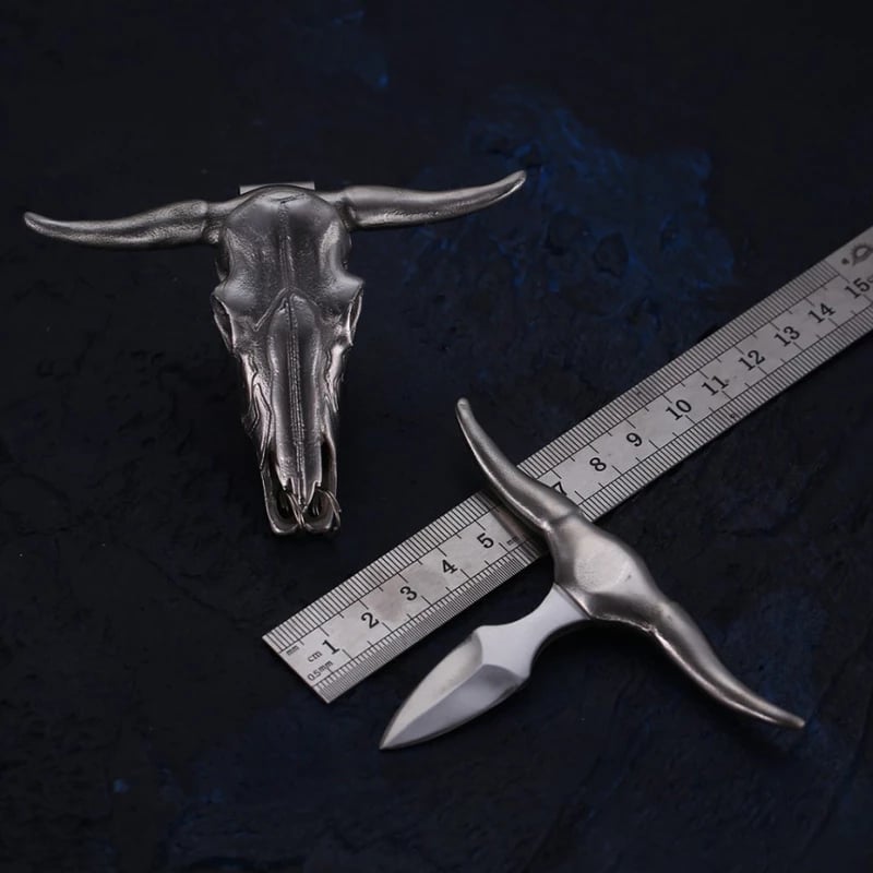 🔥Hot SALE 49% OFF🔥Tactical Stainless Steel Bull Headgear Belt Buckle(Buy 2 Free Shipping)-unitmotor™