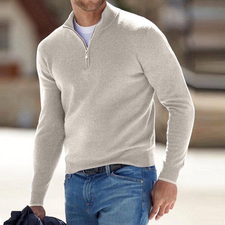 unitmotor™-Men\'s Cashmere Zipper Basic Sweater