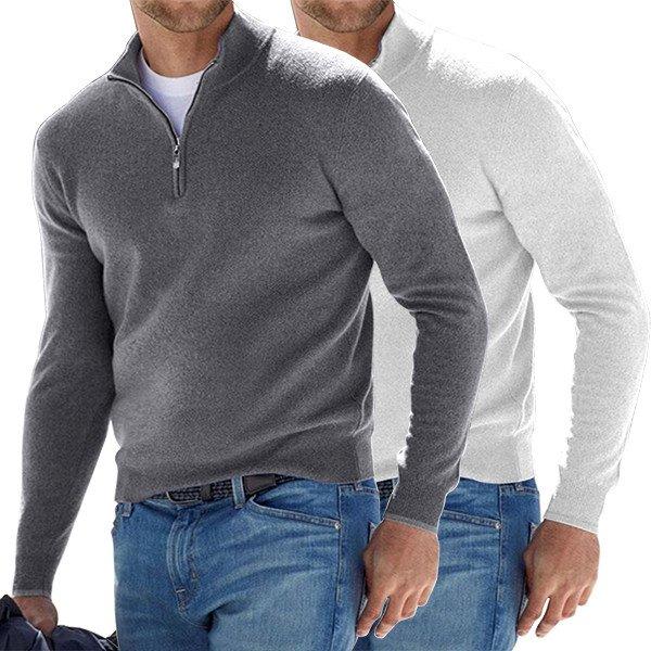 unitmotor™-Men\'s Cashmere Zipper Basic Sweater