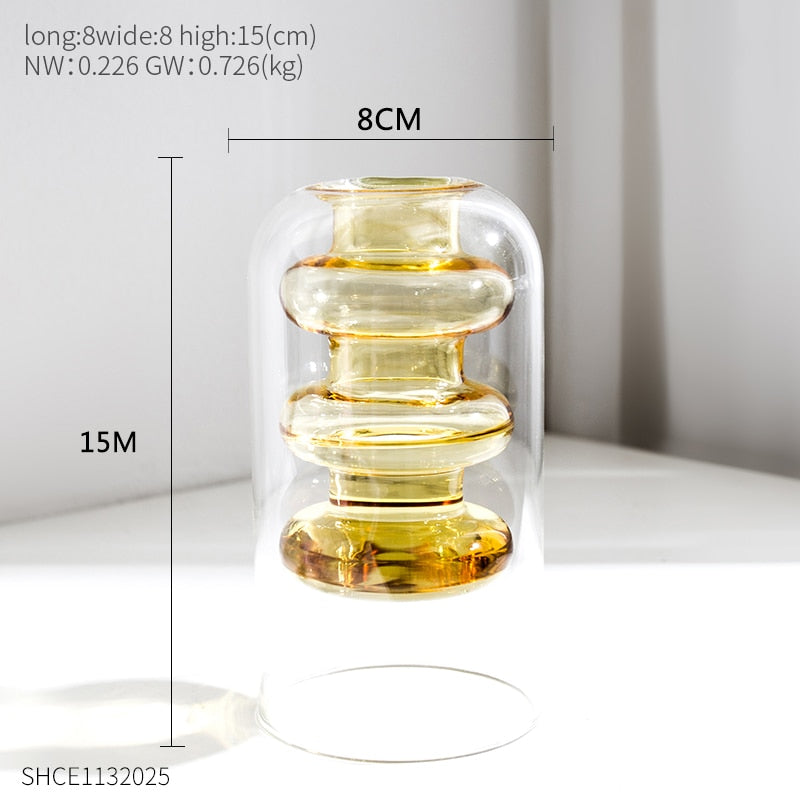 transparent glass vase-unitmotor™