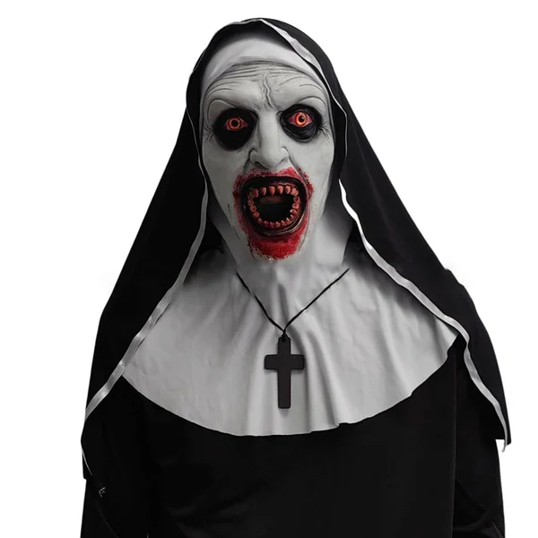 👻49%OFF🎃Urdreamlife — Halloween Nun Scary Mask-unitmotor™