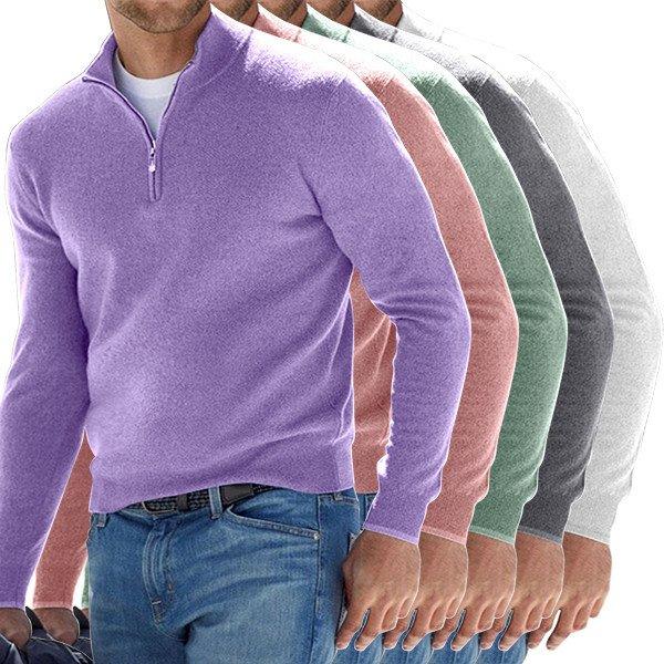 unitmotor™-Men\'s Cashmere Zipper Basic Sweater